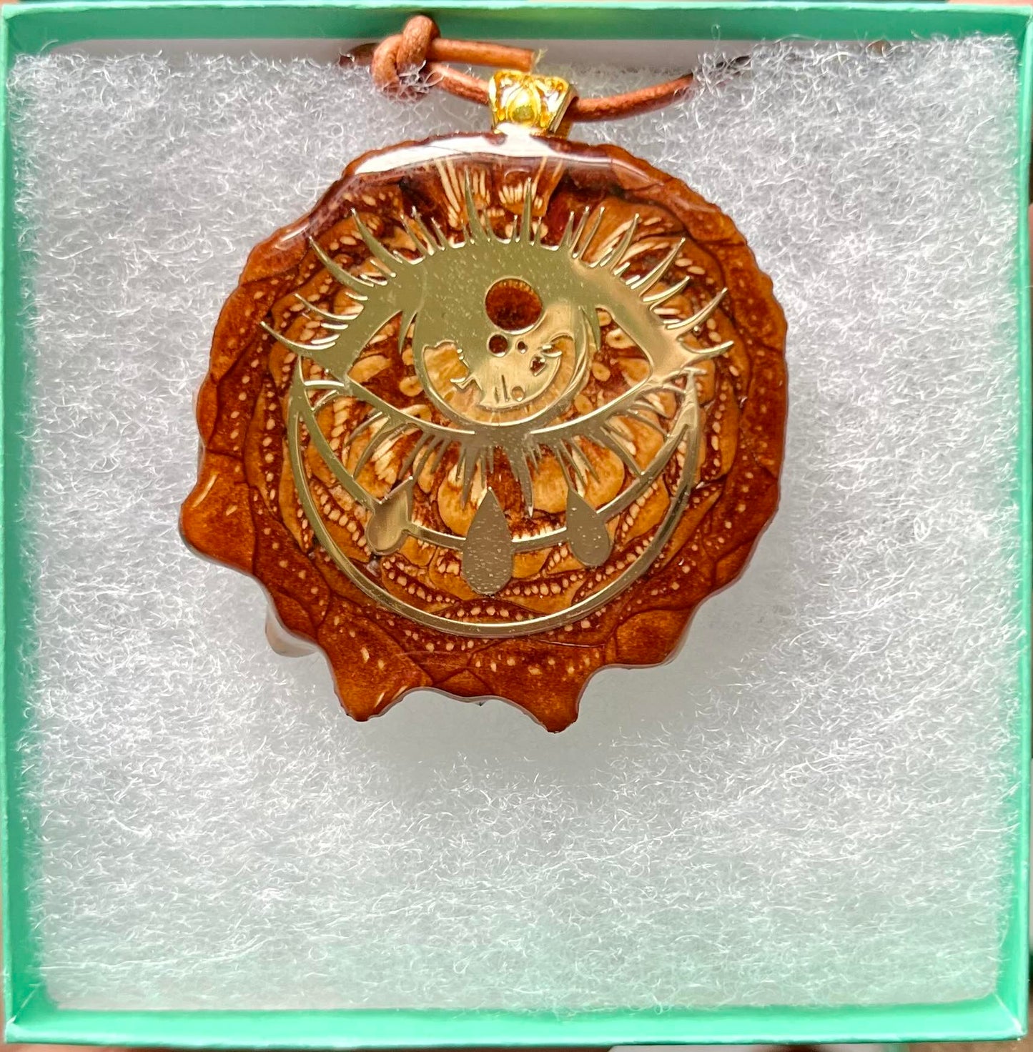 All seeing eye Pinecone Pendant