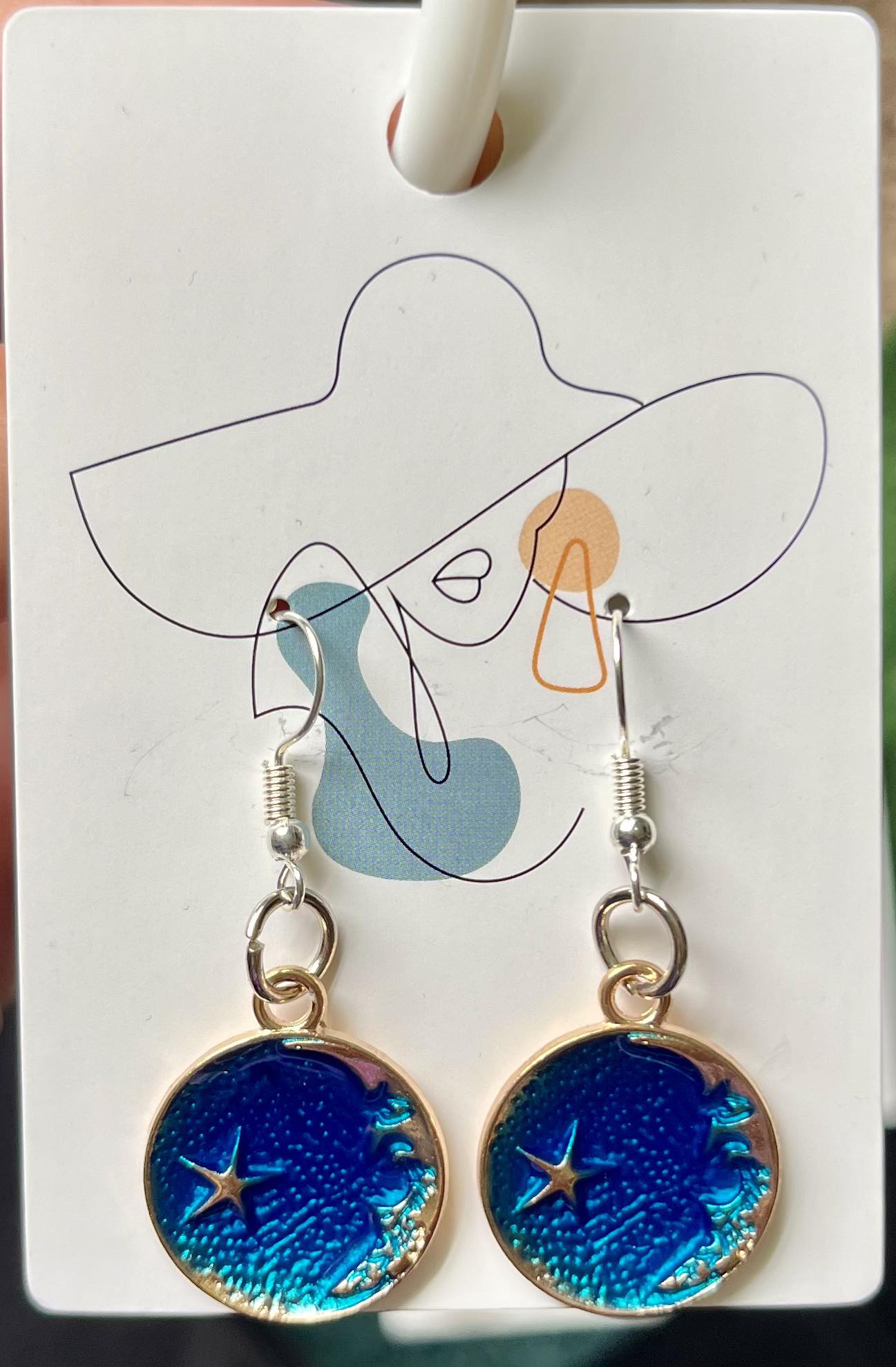 Moon and Star Earring