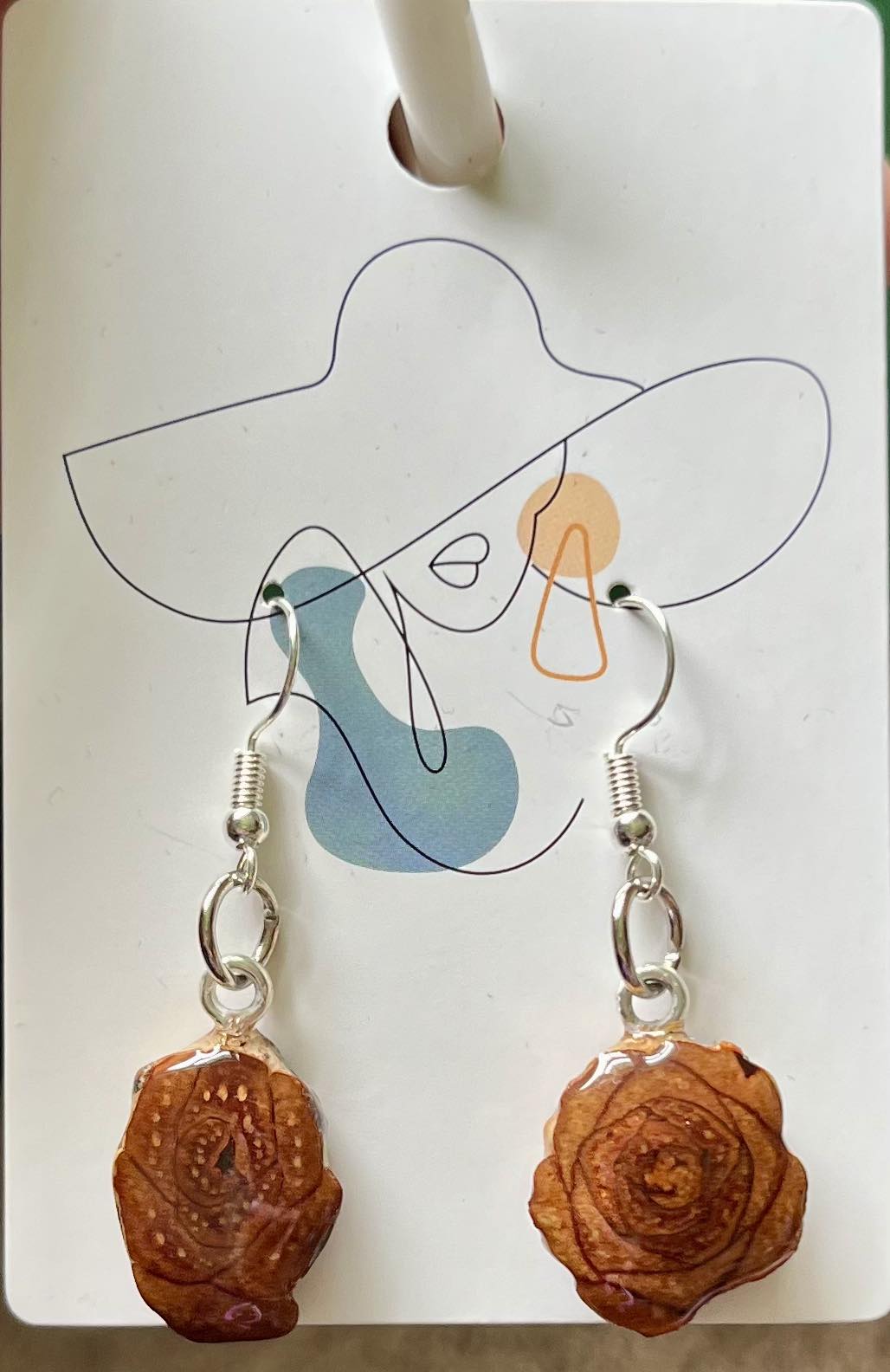 Pinecone Pendant Earrings