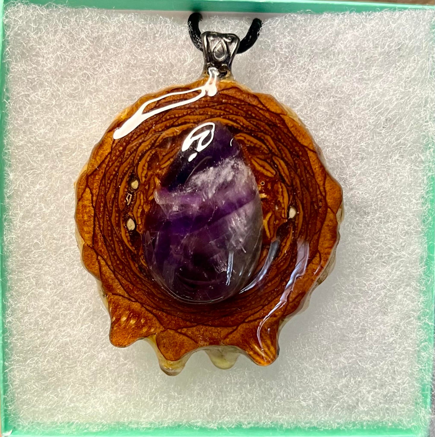 Amethyst Pinecone Pendant