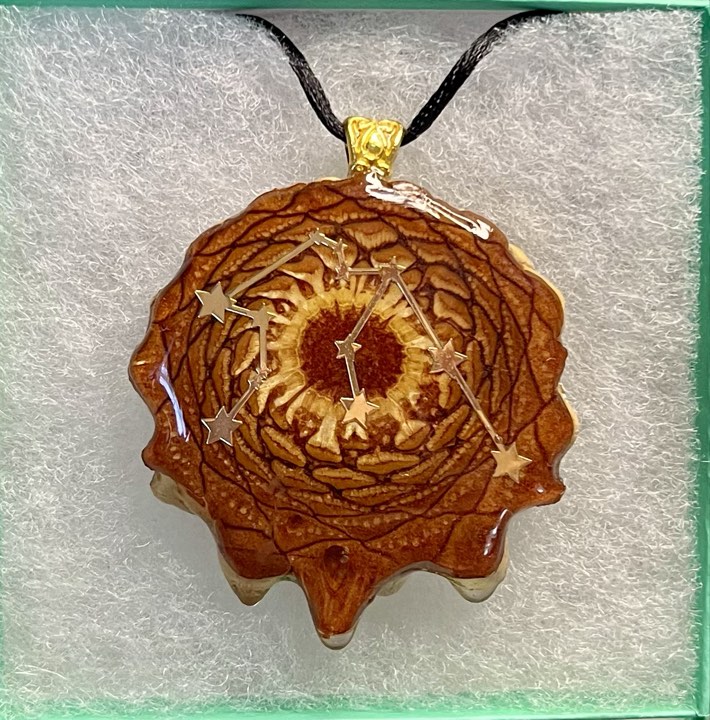 Aquarius Pinecone Pendant