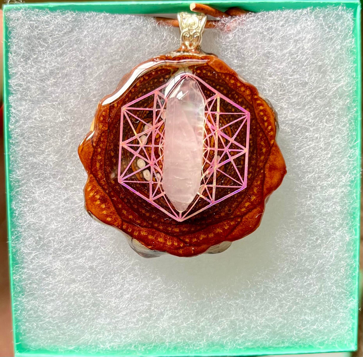 Quartz Pinecone Pendant